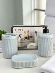 Set Ba�o Deco Verde Nordico - 4 pzas.