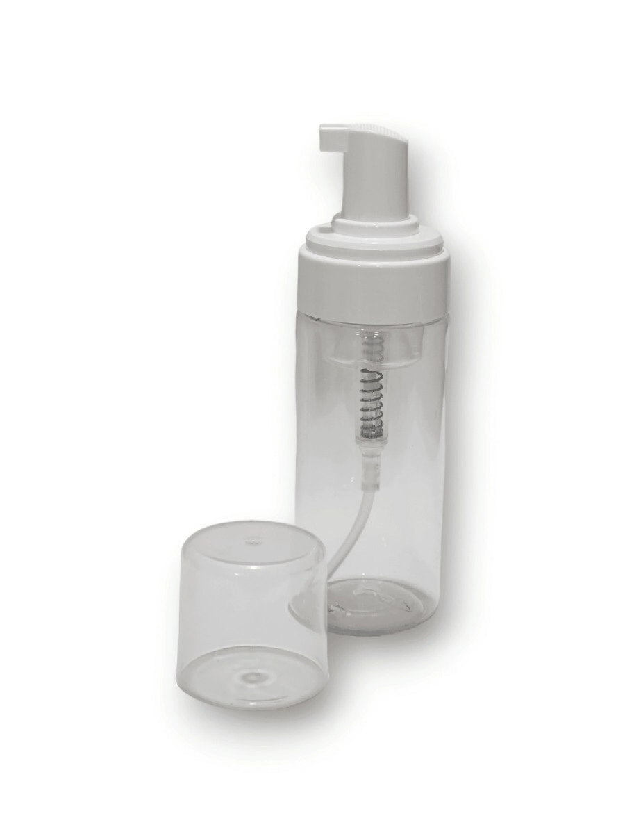 Envase Foamer 120 cc Cristal c/ Bomba Espumera Blanca