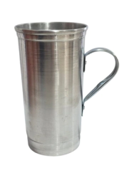 Vaso Aluminio Mediano 1 Lt Liso c/ Asa