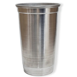 Vaso Aluminio Grande 1,5 Lts Liso