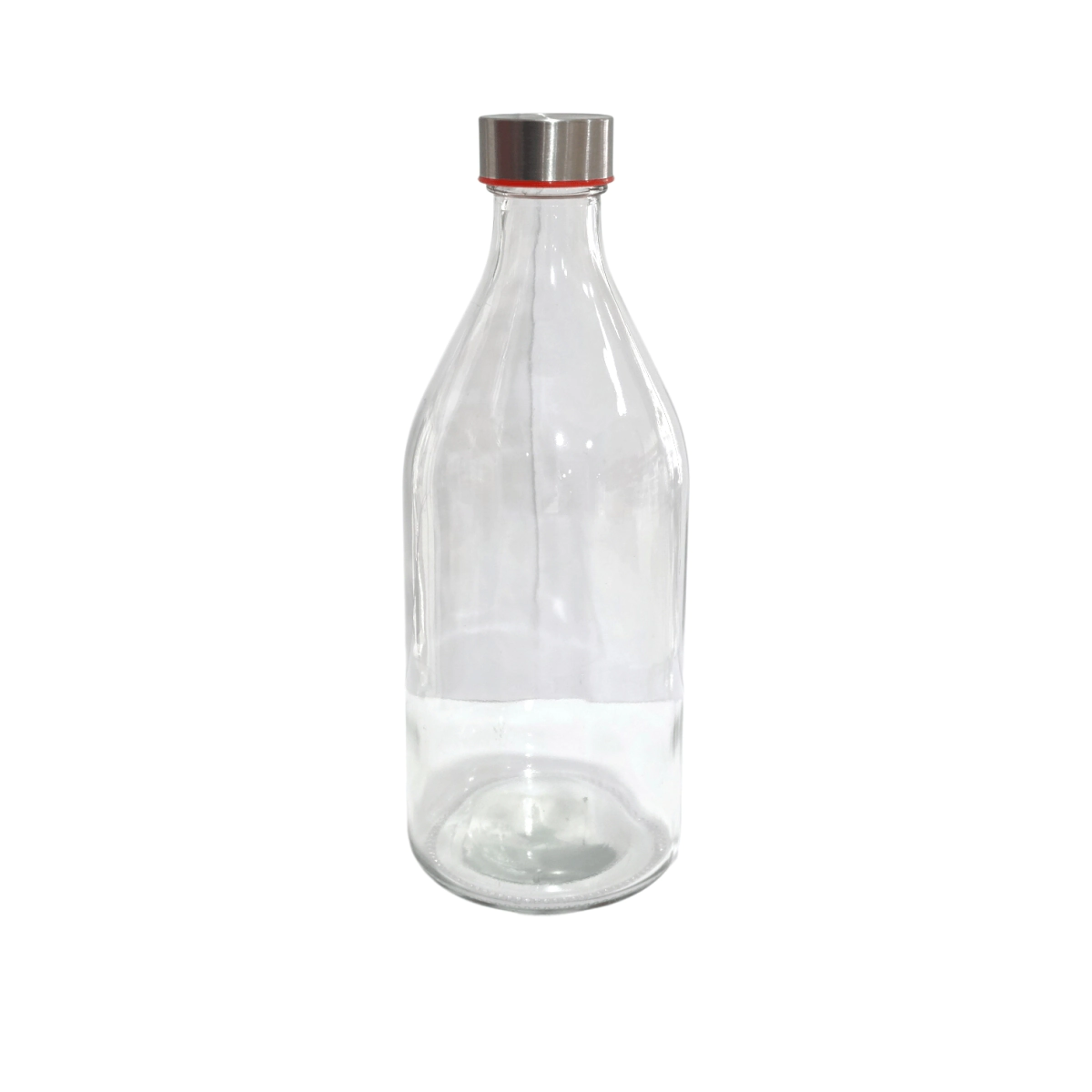 Botella 1lt Vidrio c/ Tapa Metal