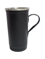 Vaso Aluminio Mediano 1 Lt Pintado Liso c/ Asa