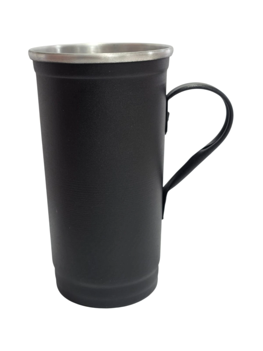 Vaso Aluminio Mediano 1 Lt Pintado Liso c/ Asa