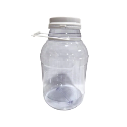Frasco 1500 Pvc F9 Redondo c/ Tapa Presion y Asa