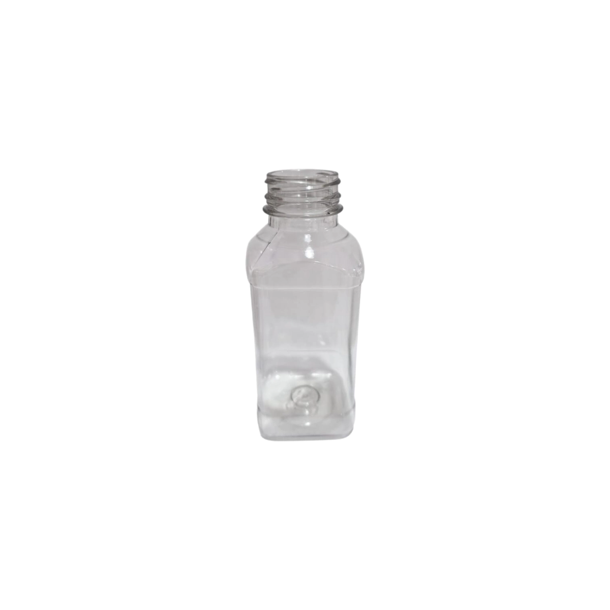 Botella Cuadrada PET 330cc R38 Cristal