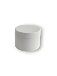 Pote Doble Fondo 30 gr. Blanco c/ Tapa